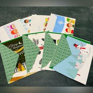 Festive Christmas Greeting Cards Set